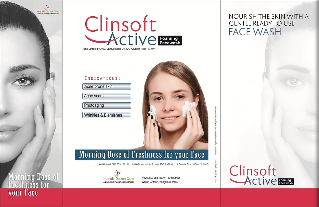 CLINSOFT ACTIVE _ FOAMING FACE WASH